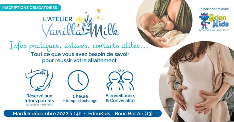 Atelier allaitement Vanilla Milk EdenKids