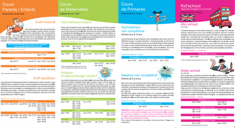 Horaires Automne/Hiver 2022-23