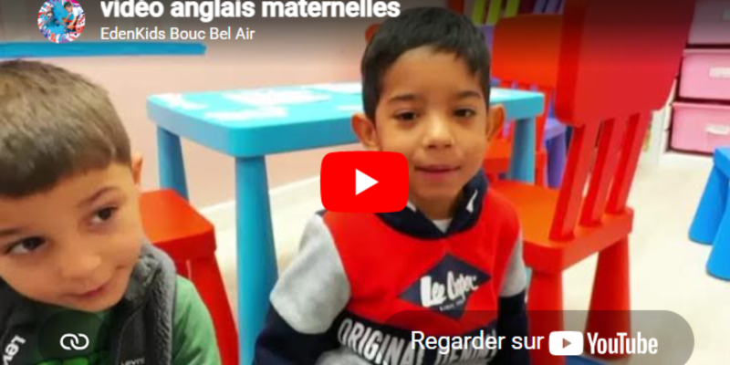 Séance d'anglais à EdenKids près de Marseille