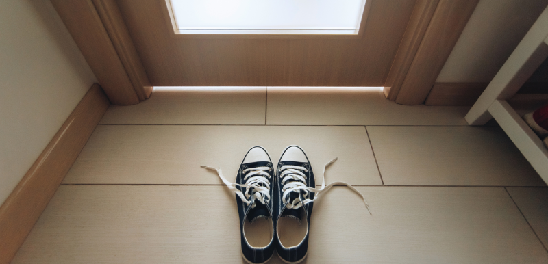 Pas de chaussure dans les vestiaires